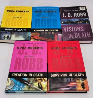 J.D. Robb (Nora Roberts) Lot of 5 ''IN DEATH'' Novels HC w/DJ
