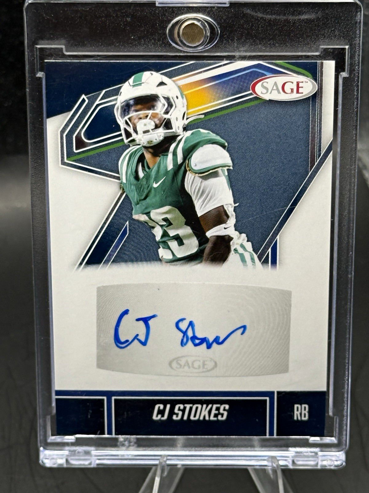SAGE 2025 Autographs CJ Stokes Auto A-CJS Charlotte 49ers NCAA Football