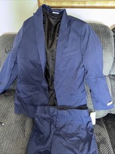 Calvin Klein Boys' 2-Piece Formal Suit Set Size 18 Long Sleeve Jacket and Pants