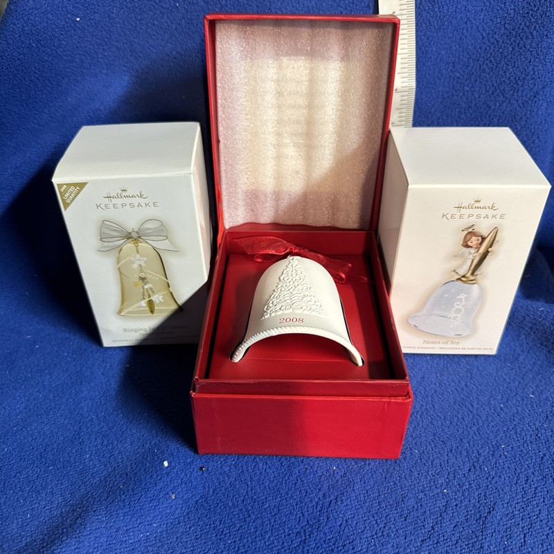 Lot Of 3 Hallmark Keepsake Bell Ornaments