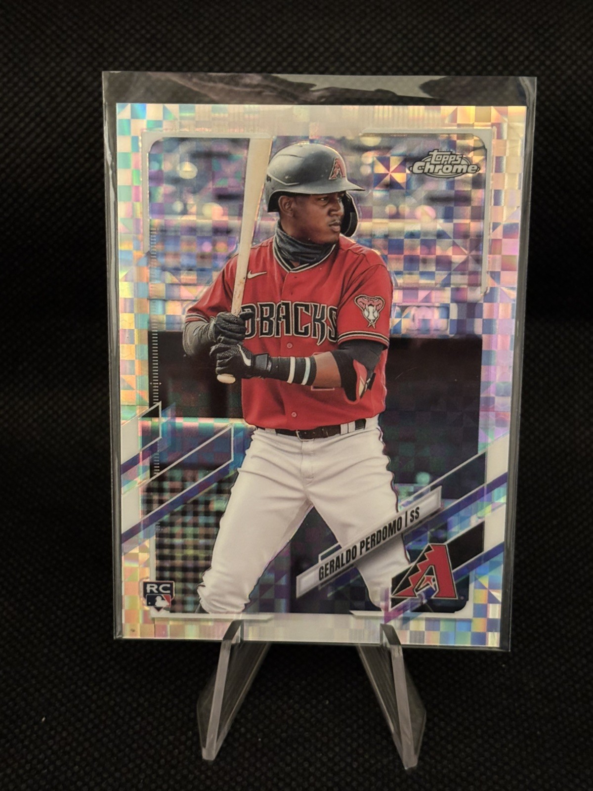 2021 Topps Chrome Update Geraldo Perdomo X-Fractor /99 Rookie Card RC 