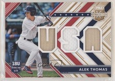 2018 Panini Elite Extra Edition USA Materials Gold /99 Alek Thomas #USAM-AT 0e2x