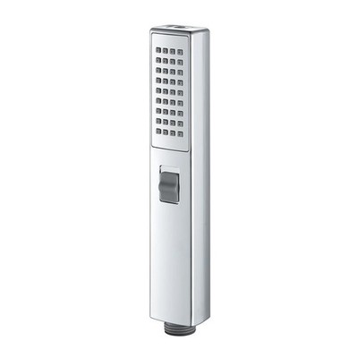 Square Handheld Shower Head - Dual Spray Modes (Rain Shower & Power Jet), Mir...