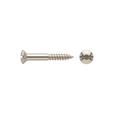 DIN 95 LinsenSenkkopf-Holzschraube 4,5x35 Edelstahl A2 blank Schlitz 100 Stk