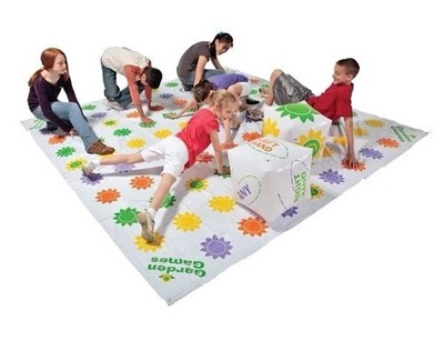 Get Knotted Inflatable Game, Set Includes Game Mat, 8 Stakes and 2 Giant Dice
