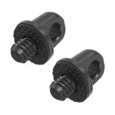 2 Pcs Camera Neck Strap Screw Holder, Tight Connection Screws Adapter Black