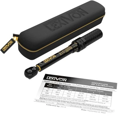 BRANDED LEXIVON Torque Wrench 1/4-Inch.72 GEAR DUAL DIRECTION.10~150 in-lb micro(LX-180)