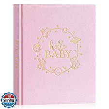 Lanpn Hello Baby Memory Book for Boy Girl - Linen Hardcover Baby Book Keepsak