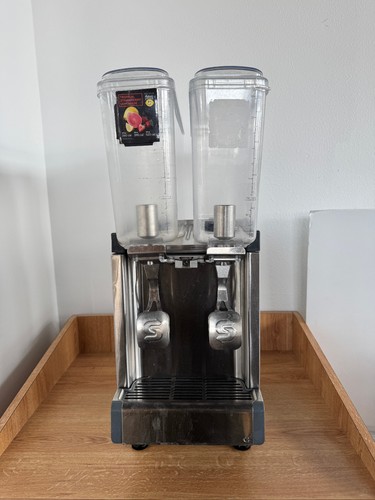 Crathco Double Base CS-2E/1D-16 Classic Bubbler Cold Drink Dispenser Stainless