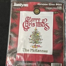 Janlynn 1991 Counted Cross Stitch Kit SEALED Merry Christmas Tree 116-05