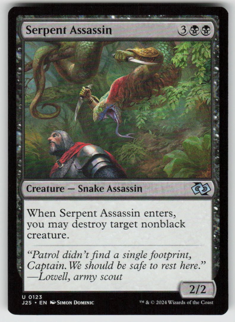 Serpent Assassin Uncommon Foundations Jumpstart 123 MTG Near Mint