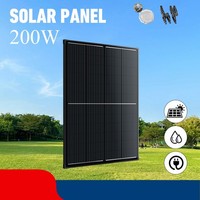 200W 12V Solarpanel Solarmodul Monokristallin Wohnmobil Wohnwagen Garten 200W