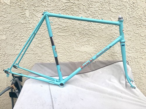 58cm Bianchi Specialissima Vintage Steel Frame-Set, Refinished + extras