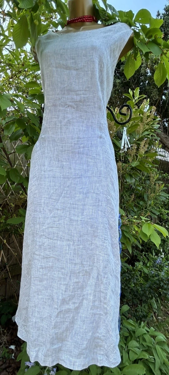 knee length dresses for ladies Natural 100% Linen Dress - Linen Long Tunic Dress with Belt