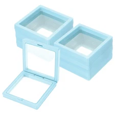 20 Pcs Press on Nail Storage Box Packaging Box, Blue