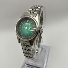 Seiko Automatic Womens Dress Watch 2206 0500 Green Dial Japan Made Edition