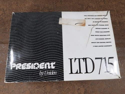 President by Uniden LTD 715 Full Featured VHF Marine Boat Radio USA - OPEN BOX