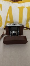 Agfa Isolette 6x6 Folding Camera w/ Brown Leather Case Strap