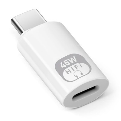 Seminer USB C auf Lightning Kopfhörer Audio Adapter, 3in1 Typ-C Stecker auf weiß 