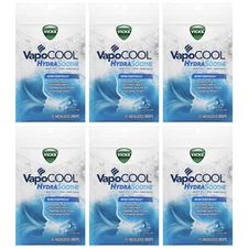 Vicks VapoCOOL HydraSoothe WinterFrost Medicated Drops, 20 Count (Pack of 6)