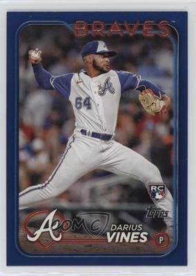 2024 Topps Series 2 Retail Royal Blue Darius Vines #493 Rookie RC b1a