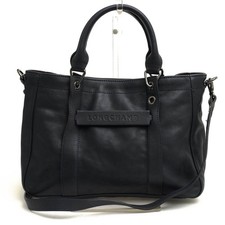 Longchamp Leather Navy 1115770 3D Cabas S 2WAY from Japan