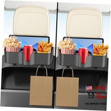 Car Headrest Backseat Organizer with Cup Holder - 3 in 1 Backseat Cup Holder - 2