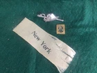 Civil War Union Army Reunion GAR Pin Medal & Photo & New York Ribbon