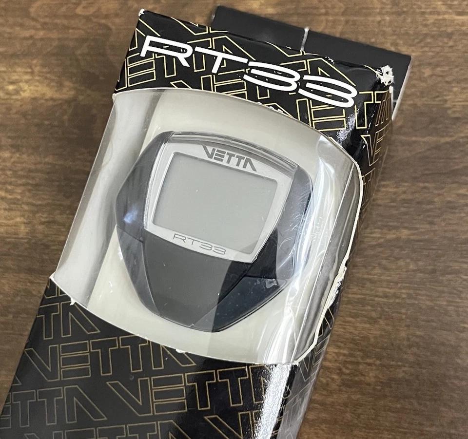 Vetta RT33 Cyclocomputer Odometer Black Color NEW Sealed 2005 - Image 2 of 4
