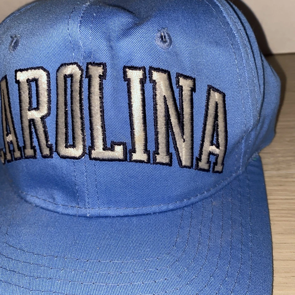 Boné vintage Carolina do Norte salto alcatrão Snap Back NCAA basquete iniciante anos 90 - Imagem 3 de 4