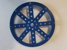 MECCANO FLASQUE CIRCULAIRE A REBORD BLEUE 13.5 cm ref 118