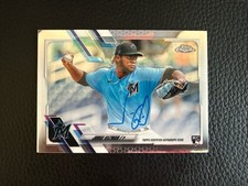 2021 Topps Chrome Jorge Guzman Base Auto RC #RA-JGU Marlins 