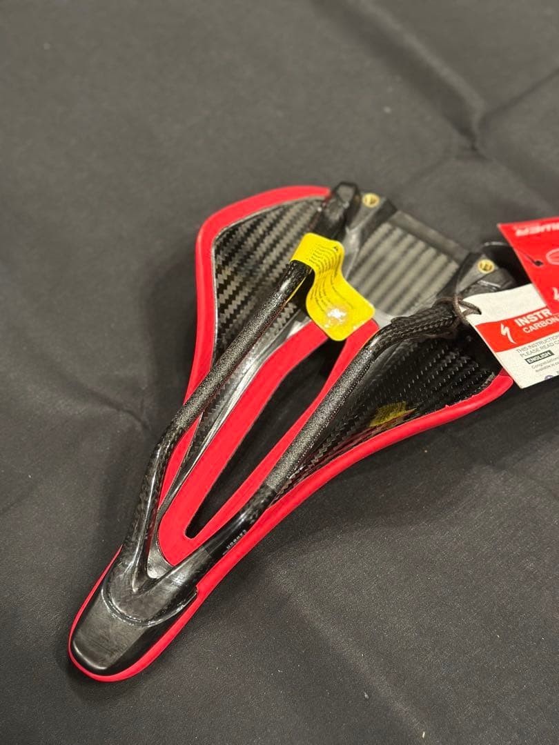 S-Works Power Arc 143 Saddle Red FACT Carbon Lightweight