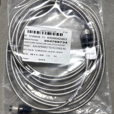 CTC Sun Infrared Technologies CB202-A2A-020 Armor Jacketed Accelerometer Cable