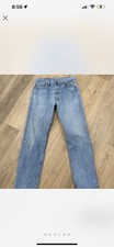 Vintage Levis 501 Button Fly Blue Denim Jeans Made In USA Size 32x31 Distressed