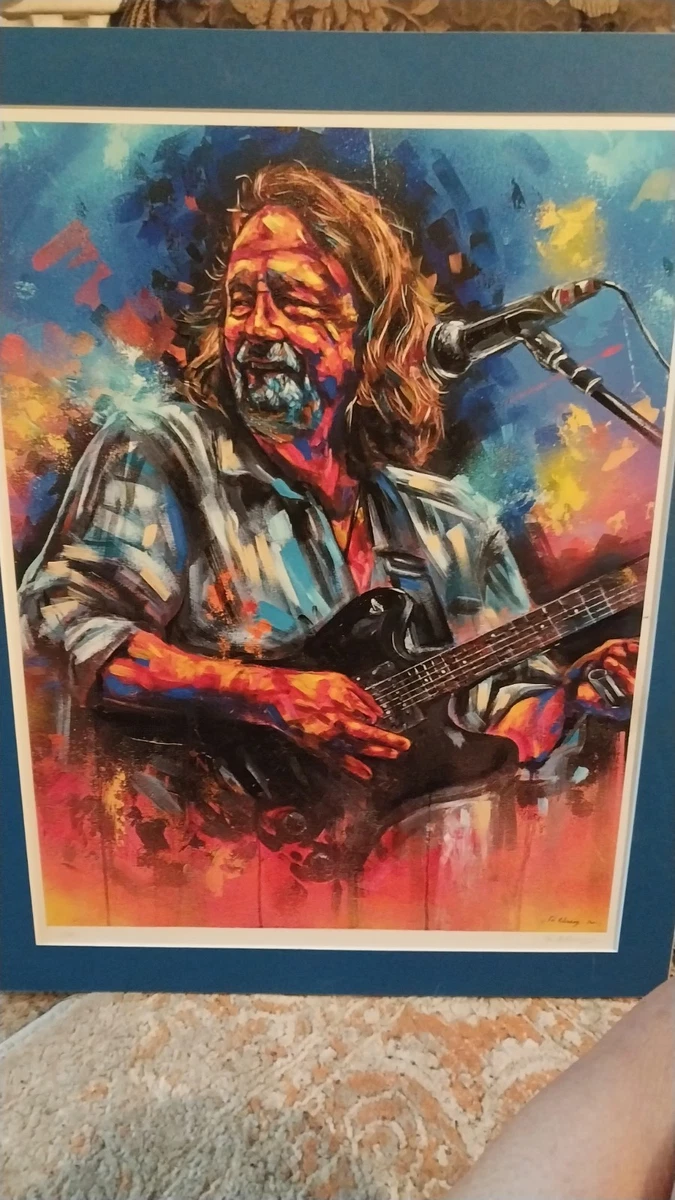 RARE Vintage 1990s J. Garcia (Jerry Garcia) Art Print Backpack - Grateful Dead Jerry Garcia Art, Grateful Dead Print, GD Poster, The Dead  main image 2