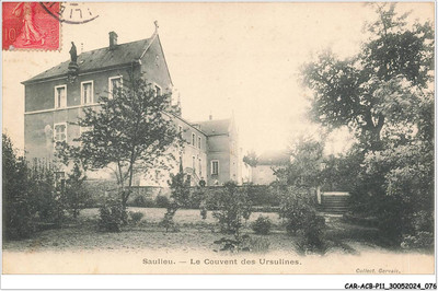 CAR-ACBP11-0864-21 - SAULIEU - le convent des ursulines