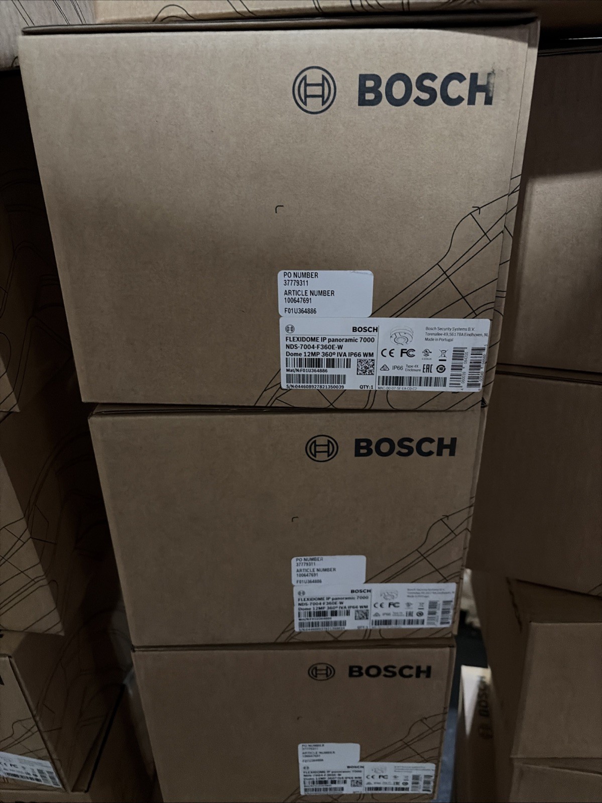 Bosch 12MP 360 IVA Outdoor Dome Camera 1.6 mm Fixed Lens NDS-7004-F360E - White
