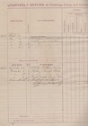 1878, Fort Laramie, Lt. Alexander Smead, 4 Quarterly reports signed, +++pages — photo 2