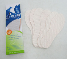 BNS Fresh 6 Pair Insole Thin Bare Foot Fresh Sole Size 35/36 - 45/46 New