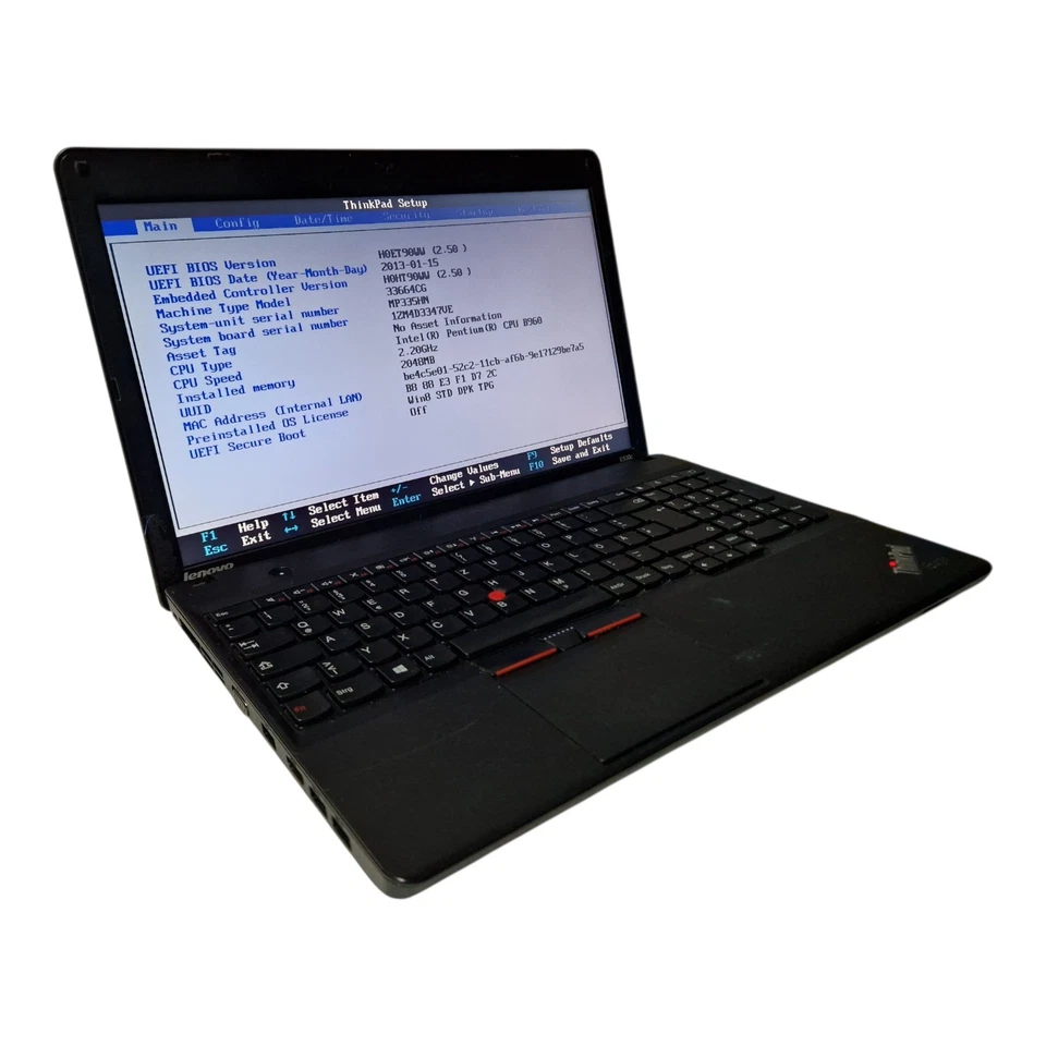 Lenovo THINKPAD Edge E530c – Intel Pentium B960 – 15,6 " – 2 GB RAM - Difetto - Immagine 3 di 4