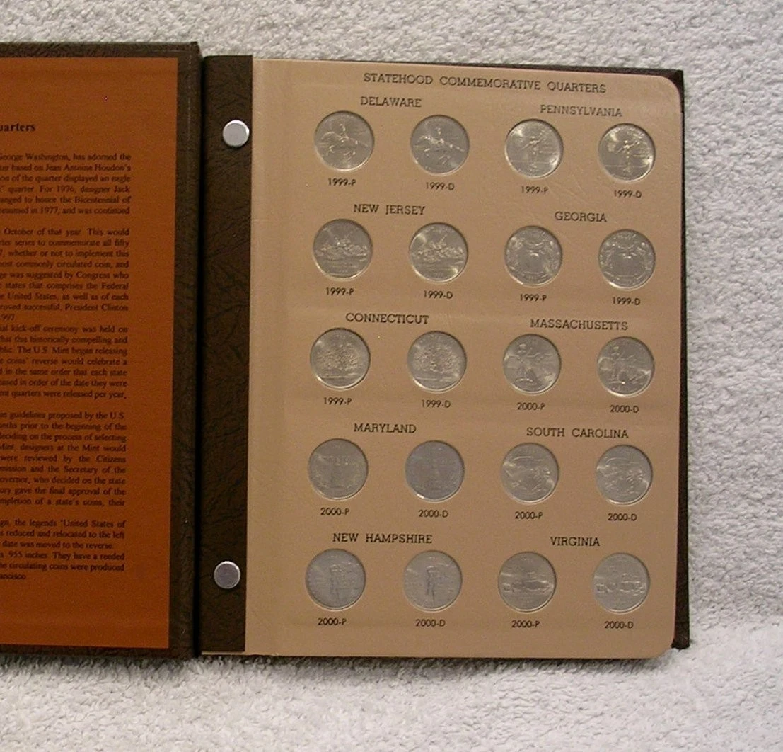 Washington Quarter Album In Us State Quarters (1999-2008) for sale
