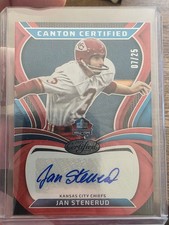 Jan Stenerud 2025 Certified - Canton Certified Signature Mirror Red 7/25 CAN-JST