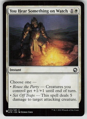 You Hear Something on Watch Common The List Reprints 042/281 MTG Near Mint 2020