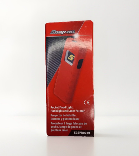 Snap On Tools Orange Flash light & Laser COB Pocket Flood Light ECSPC023R New