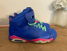 Nike Air Jordan 6Y Retro Girls' GS Game Royal/Vivid sneakers blue pink