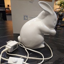 White Rabbit England LTD Lamp nightlight rabbit bunny bone china table lamp