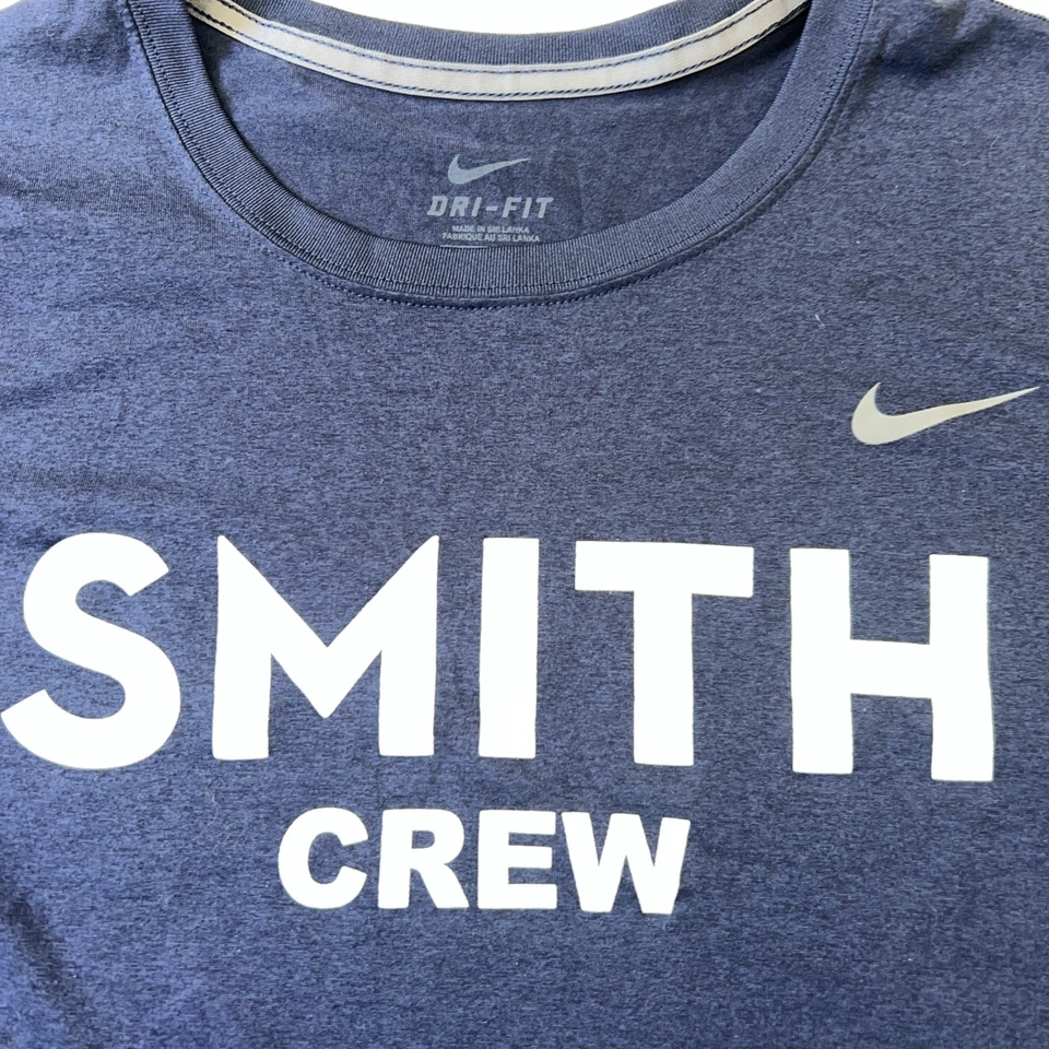 Camisa Nike Dri-Fit XL azul emitida por el equipo de remo Smith College Crew XL para mujer nueva sin etiquetas Foto 2 de 4