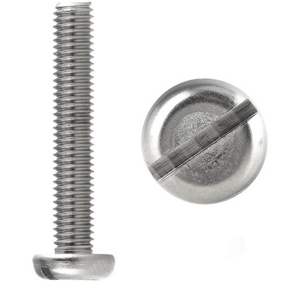 Flachkopfschrauben mit Schlitz Becherschrauben DIN 85 Edelstahl V2A Schrauben
