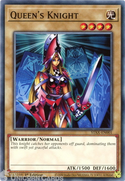 STAX-EN001 Queen's Knight :: Common 1st Edition YuGiOh Card